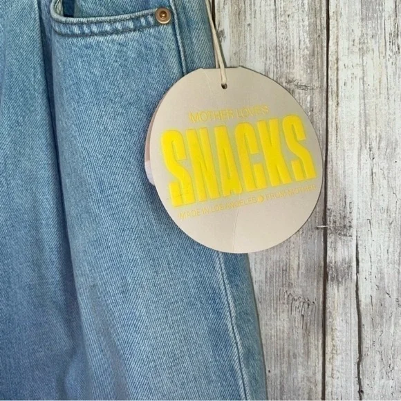 MOTHER Pleated Fun Dip Puddle Jeans Snacks High Rise Barrel Leg Just A Nibble 31 - Picture 5 of 14